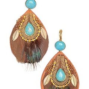 Turquoise & Silver Choker with Pierced Earring Set